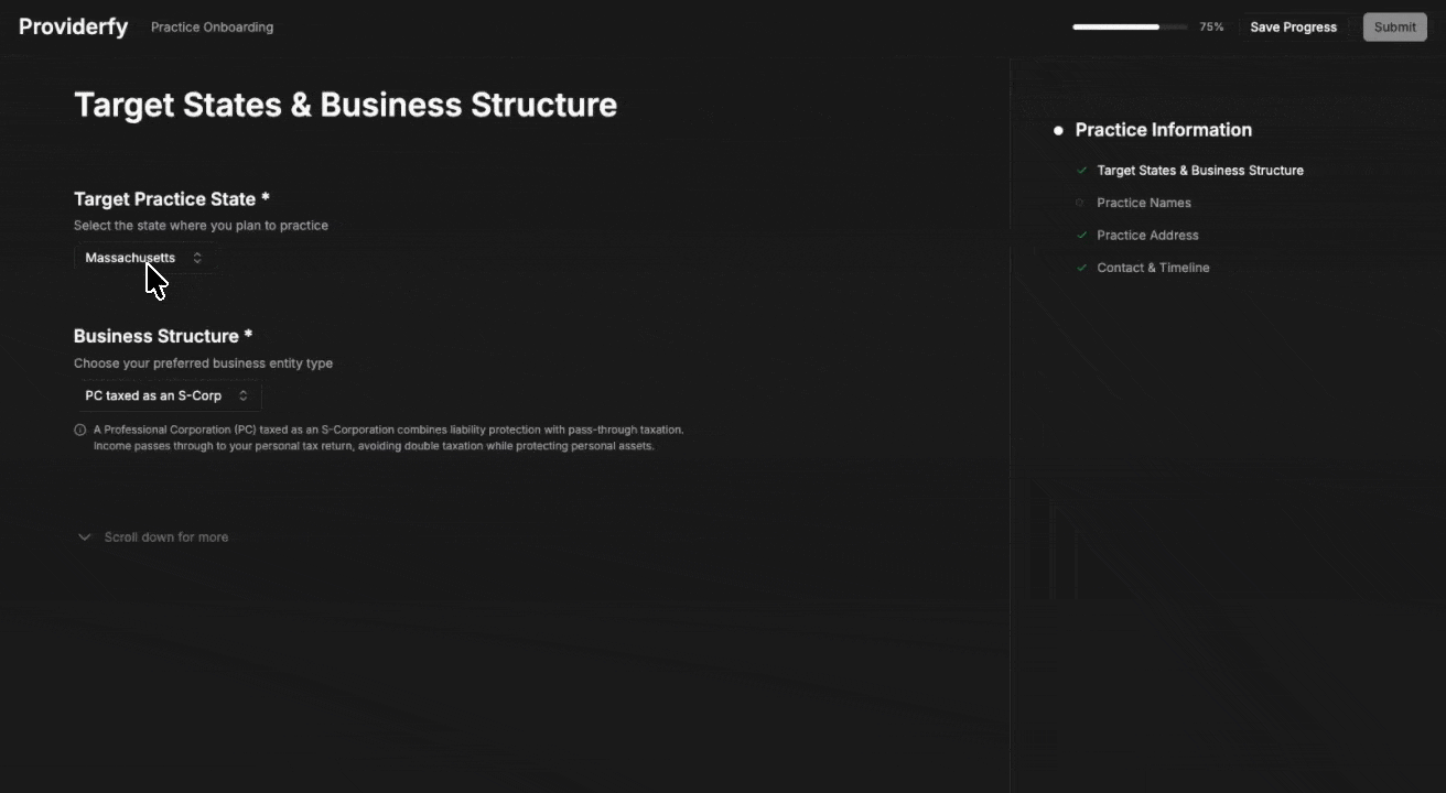 Practice Launcher Demo